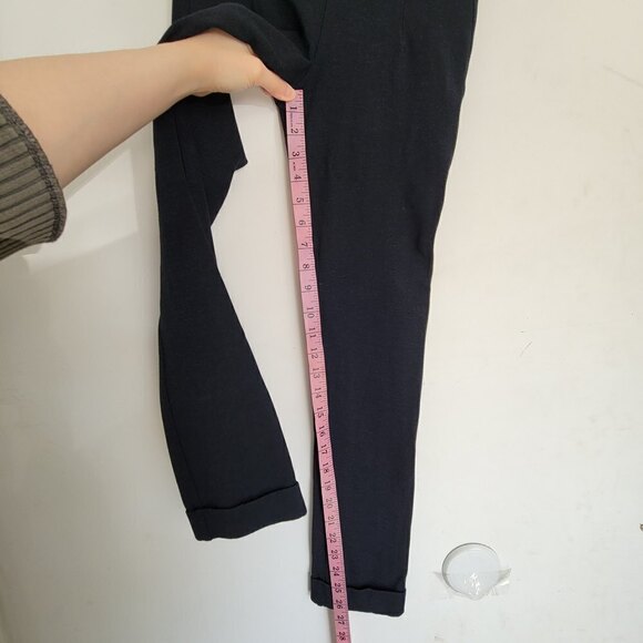 Kit and Ace Navy Midnight Blue Cuffed York Pants Pull On Stretchy Trouser Size 0 - Picture 13 of 16